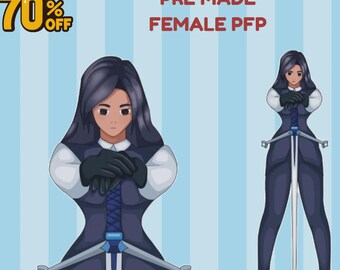 Aesthetic Premade PFP Model Art, Cute Premade Digital PFP Anime Character, Icon for Streamer, PFP for Twitch/Discord, Chibi Art, Soft Girl