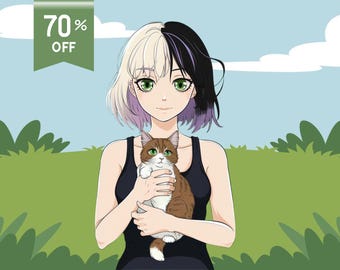 Premade PFP Chibi Art Model, Cute Chibi Art PFP, PFP for Twitch/Discord, Soft Girl Art, Premade Icon For Streamer, Female Model pfp, png art