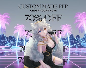 Custom Anime Chibi PFP: Digital Avatar for Twitch, Discord