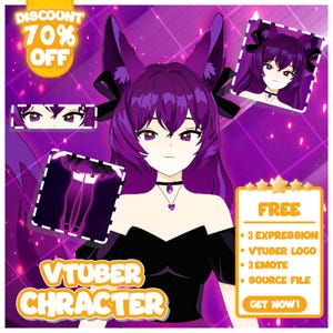 Modelo Vtuber personalizado por encargo, modelo Vtuber masculino y femenino, fondo Vtuber, Vtuber Live2D personalizable, Vtuber 3D, arte anime, PNGTuber