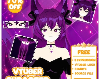 Custom Chibi Anime VTuber Model: Digital Avatar Art Commission