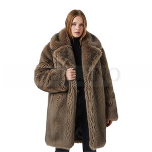Sheep Fur Coat – Genuine Fur Coat–Winter Fur coat women-Women Fur Coat- Winter Outerwear