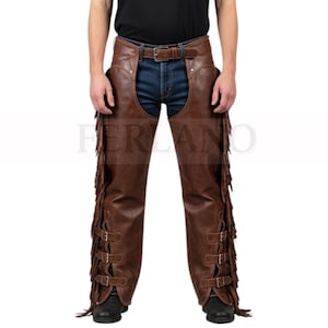 Leather Chaps-Fringe & Leather Outfits-Wild West Leather Looks