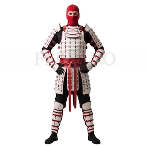 Leather Samurai Armor: LARP Costume, Adjustable Body Armor for Halloween Gifts