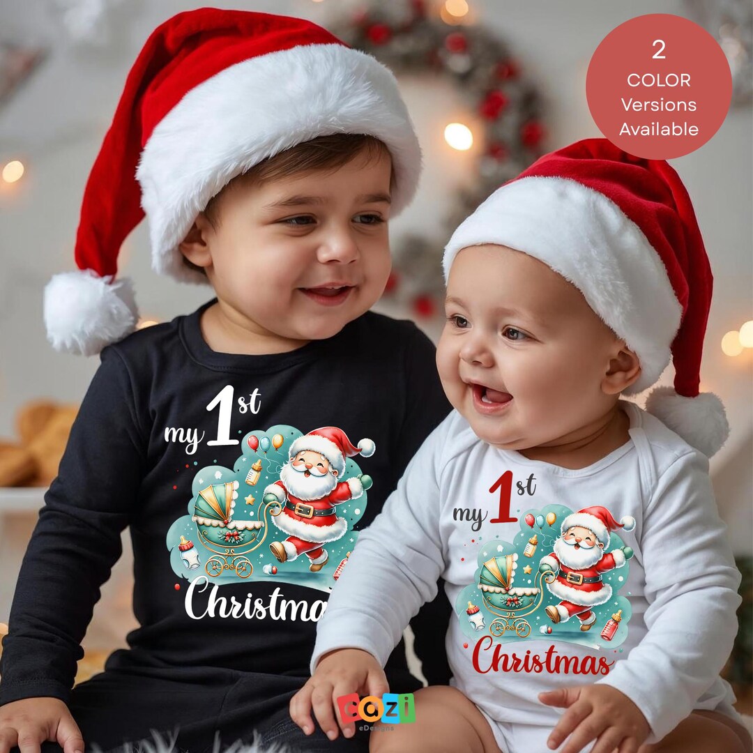 My 1st Christmas Baby PNG, Santa Claus Sublimation Design, Santa Claus ...