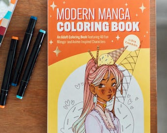 Modern Manga Coloring Book: 40 Unique Characters