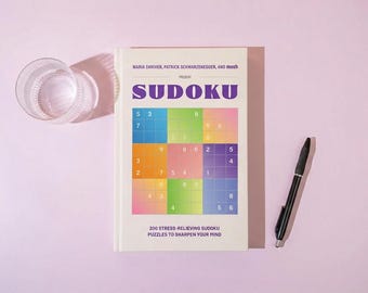 200 Stress-Relieving Sudoku Puzzles, Travel Size, Large Print Hardcover
