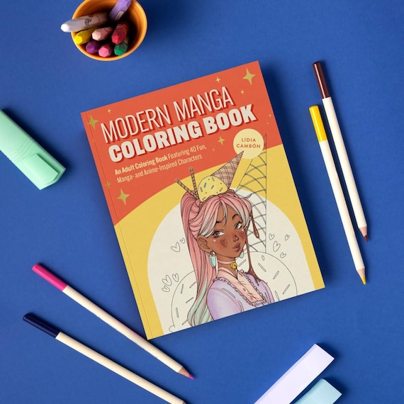 Modern Manga Coloring Book: 40 Unique Characters