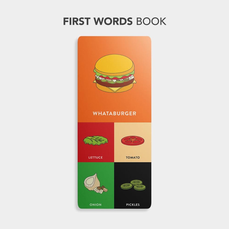 Whataburger Text Whataburger Board Book: Interactive First Words & Numbers (gifts for ...