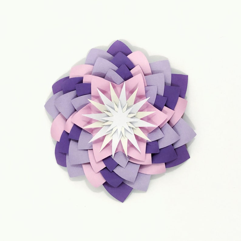 Download 3D Layered Succulent Flower Cut File 3D Layered Flower SVG ...