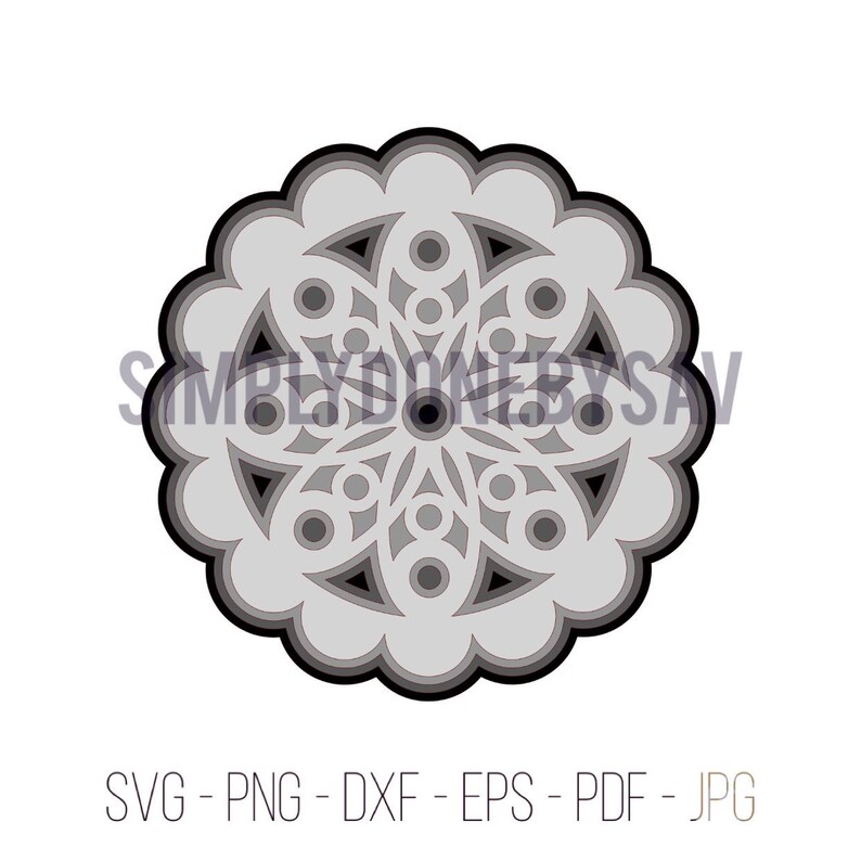 Free Free 219 Layered Paper Mandala SVG PNG EPS DXF File