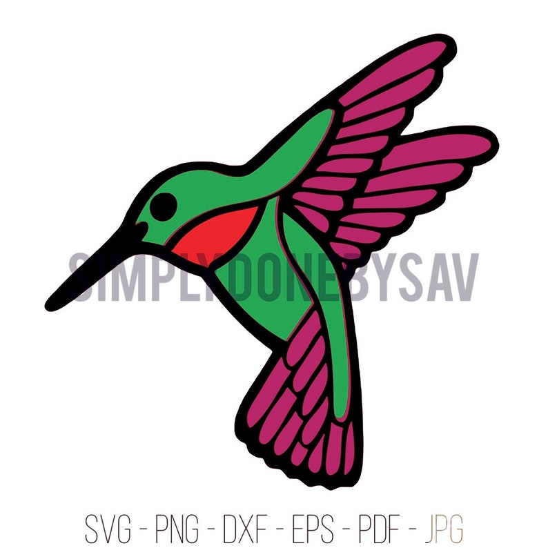 Download 3D Layered Hummingbird Cut File Hummingbird svg svg For | Etsy