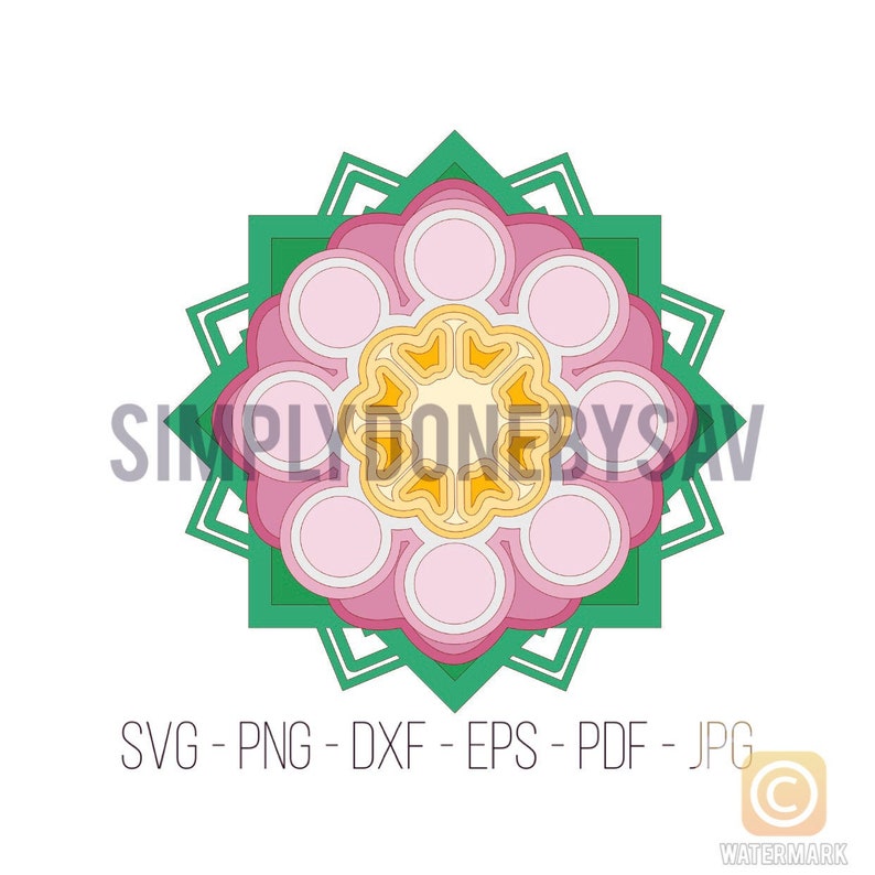 Download 3D Layered Mandala Cut File Layered SVG File For Cricut | Etsy Download 3D Layered Mandala Cut File Layered SVG File For Cricut | Etsy