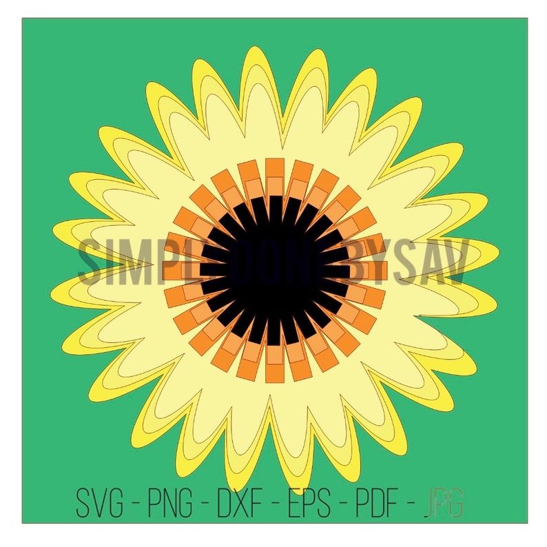 Download 3D Layered Mandala Cut File 3D Layered Mandala SVG Daisy ...