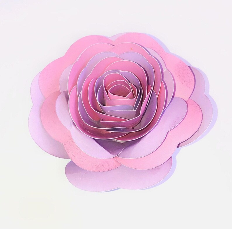 3D Layered Rose Flower Cut File 3D Layered Flower SVG | Etsy