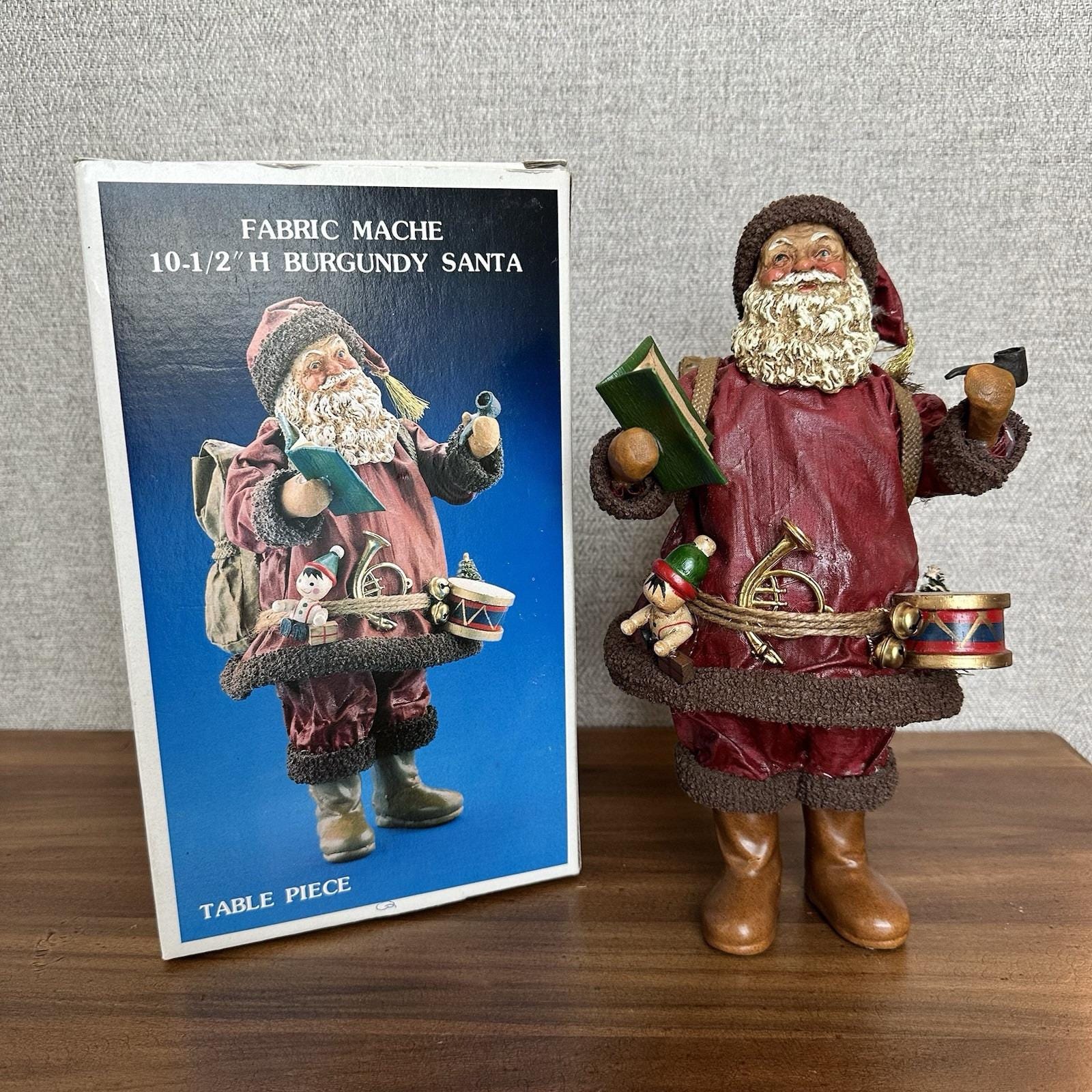 ヴィンテージ　ファブリックマルシェ（アメリカ製） サンタクロースの置物約25cm ヴィンテージ ファブリックマルシェ（アメリカ製） サンタクロースの