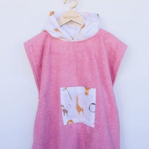 Kinder Kapuzen Poncho Handtuch &quot;Baby Girl&quot; 100% Baumwolle Poncho Handtuch | Baby und Kleinkind Bade und Strandtuch Poncho |Weicher poncho|OEKO-TEX Zertifiziert