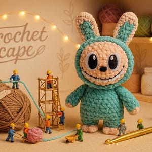 Labubu Crochet Pattern – Adorable Plush Toy PDF | Amigurumi DIY Gift for All Ages | Instant Download