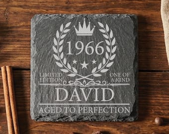 1966 Coaster Personalised 60th Birthday Gift