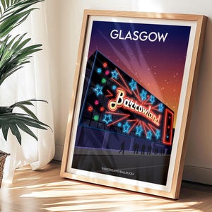 Barrowland Ballroom Poster – Vintage Travel Print | Glasgow Wall Art | Framed City Travel Poster | Gallery Wall Decor | Glasgow Art Gifts