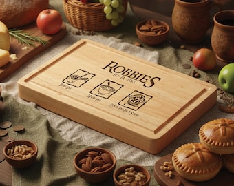 Personalisierte Taters Schneidebrett, Fantasy inspiriertes Geschenk, Boil Em Mash Em Stew, benutzerdefinierte Holz Schneidebrett, neues Housewarming Geschenk für Foodie