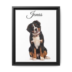 Canvas Print, Custom Pet Portrait Wall Art, Personalized Dog Cat Photo Painting, Unique Gift Idea, Home Decor Sign