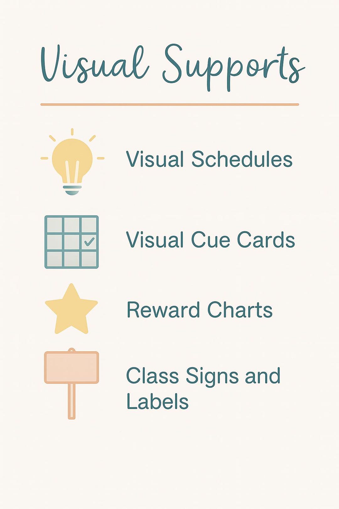 Visual Supports Bundle: Editable Calm Visuals - Etsy