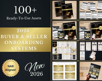 Paquete Canva de incorporación de agentes inmobiliarios 2026 (más de 60 páginas, compatible con NAR)
