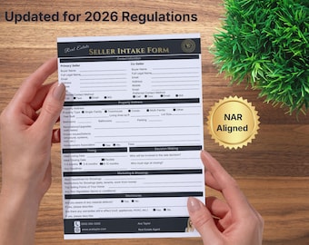 Formulario de admisión de agente inmobiliario/vendedor de 2026 / Hoja de contacto para la publicación y cuestionario previo a la publicación