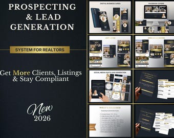 2026 Realtor Lead Generation Canva Templates System