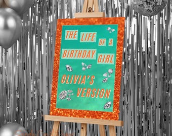Abeillo 'Birthday Queen' verjaardag meisje sjerp - zwart