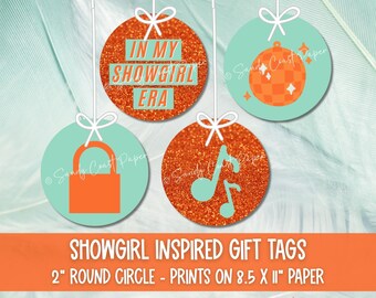 SHOWGIRL ERA Gift Tags — INSTANT Download