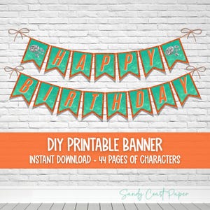 Showgirl Inspired DIY Banner Letters | Party Sign Printable | Birthday Bachelorette Bridal Decor | Instant Download