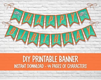 Showgirl Inspired DIY Banner Letters | Party Sign Printable | Birthday Bachelorette Bridal Decor | Instant Download