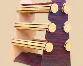 Jewelry Display Stand Laser File – Bracelet Ring Watch Holder – SVG DXF LightBurn 3mm Wood File