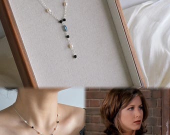 Rachel Choker Halsband, Rachel Green Halsband i TV-serien Vänner, perfekt födelsedagspresent för kvinnor, Pärlchoker, mors dag-present till mamma