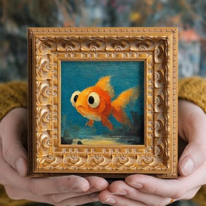 Original Goldfish Painting - Etsy