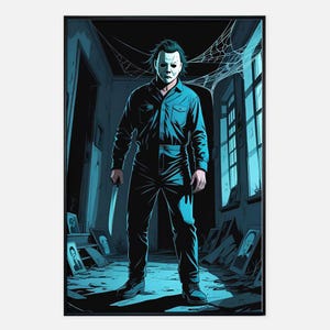 Poster fan art di Michael Myers - 24" x 36" / Film horror di Halloween /