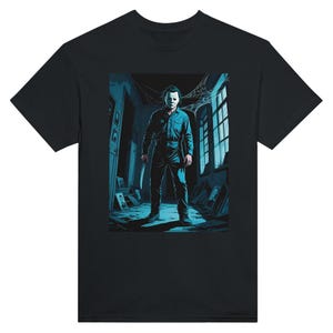 Michael Myers Halloween | Zwaargewicht uniseks T-shirt met ronde hals | Gildan® 5000 zwart