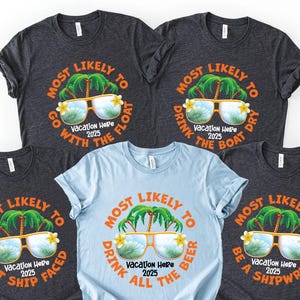 Custom Family Vacation Shirts: Personalized Matching 2025 Group Tees, Destination Here