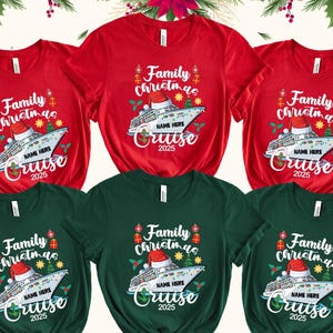 Custom Christmas Cruise 2025 Shirt, Christmas Name Family Vacation Shirt, Custom Christmas Cruise Shirt, Family Christmas Cruise Black Shirt