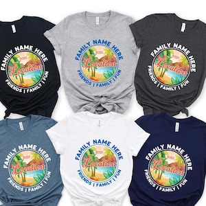 Family Vacation 2025 Matching Shirts, Funny Summer Holiday Group Tees, Custom Family Fun Trip Shirt, Summer Vacation Tee, Family Vacay Shirt