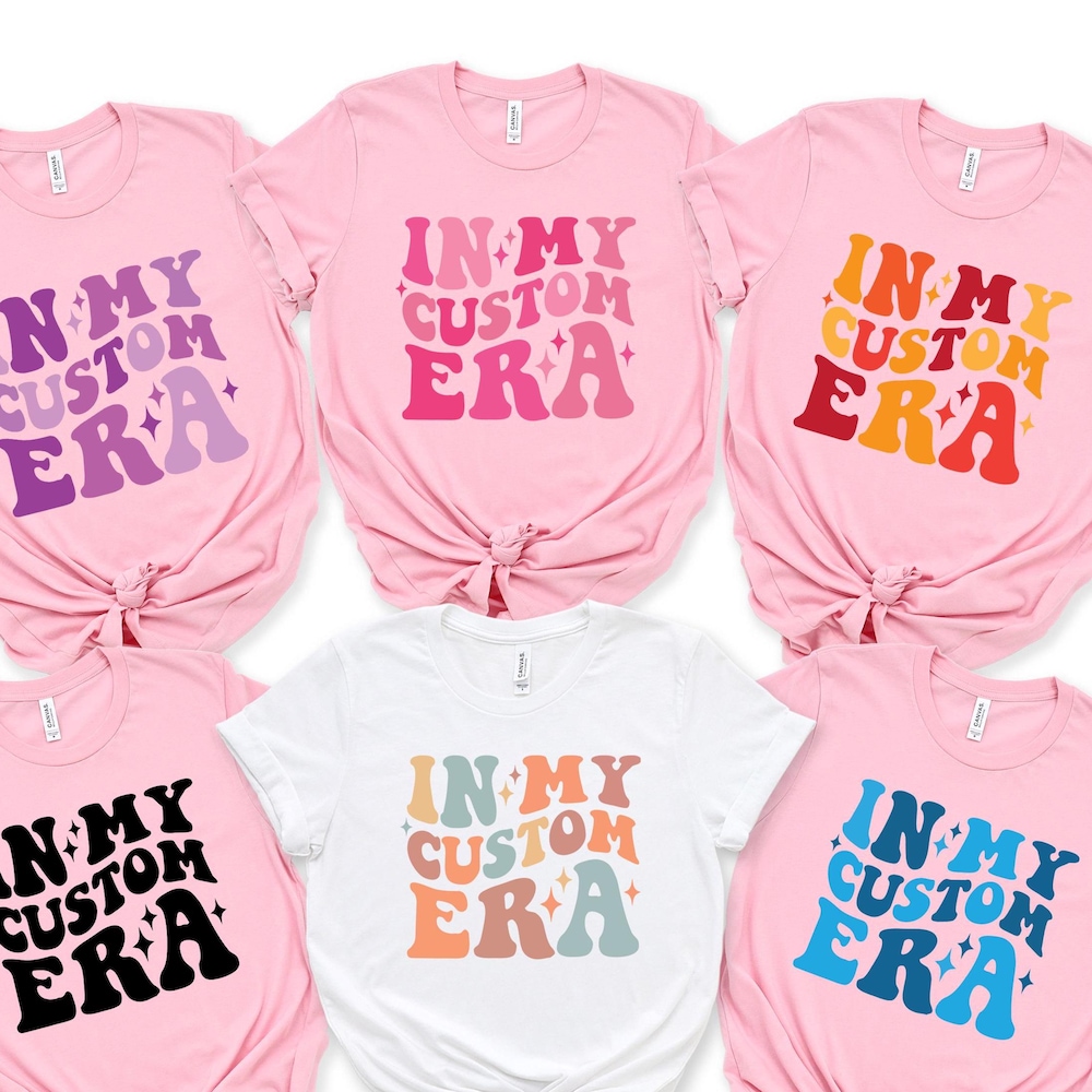 In My Custom Era Shirts, Mama Gift Shirts, Custom Text Era Shirt, Retro Custom Tee, Custom Era, Wavy Custom Era Gift, Gigi Era, Disney Era Teesummer