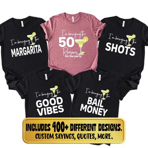 Birthday Party 50th Shirt, Group Trip Tee, I'm Bringing the 50 Reasons Tees image 4