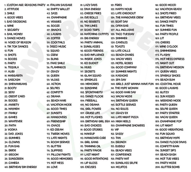 a list of words that are in english