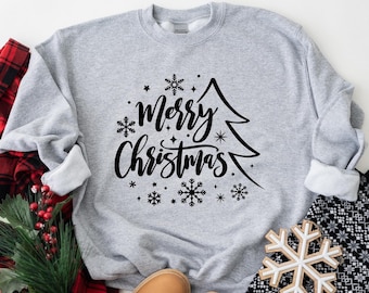 Merry Christmas Sweatshirt: Custom Holiday Outfits
