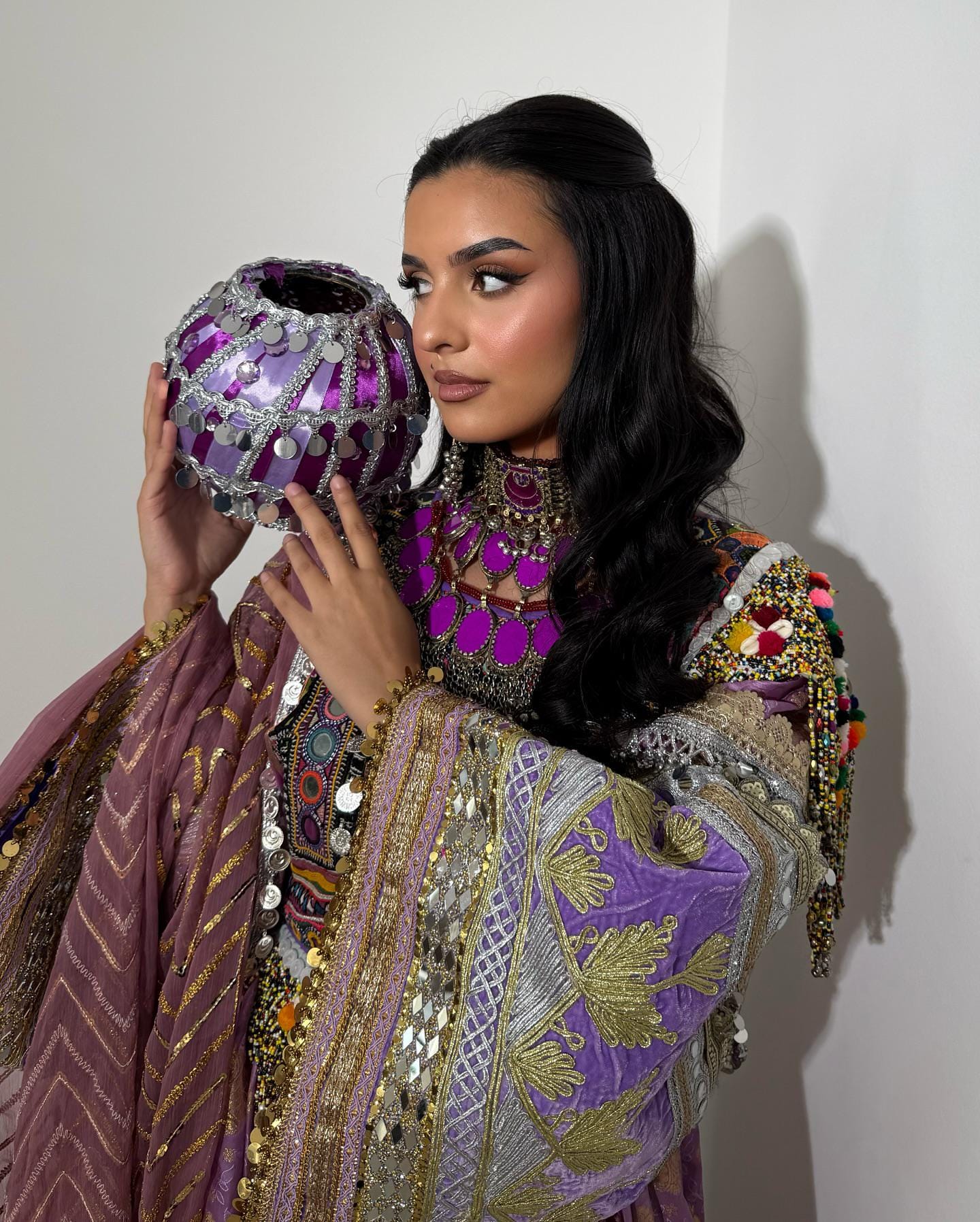 アフガニスタン　クチ　チョーカー ヴィンテージ クチ チョーカーネックレス：アフガニスタンの部族