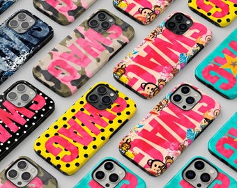 SWAG Collection Phone Case for iPhone 11-17 Pro Max/Plus/Air| Vibes Colorful Energetic TPU Cover Tough Case