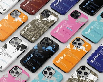 14 Colors Charging Energy Phone Case, Night Shift Edition Cover, Colorful Energy Drink Inspired Double Layer Tough Case for IP SS