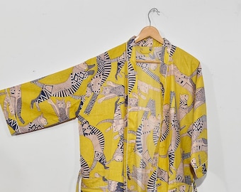 Indian cotton kimono robes, loungewear beach robes, nightwear kimono robes, bridesmaids robe, robe for women, gift for mom, return gift. Aq